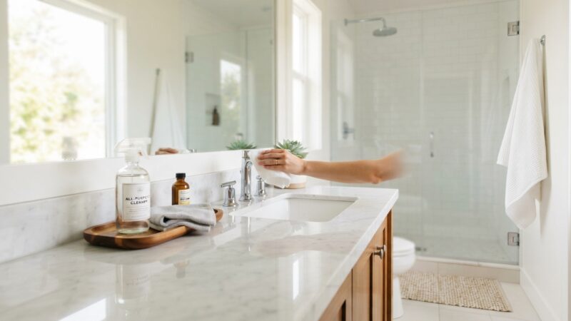 How to Keep Your Bathroom Sparkling With Minimal Effort
