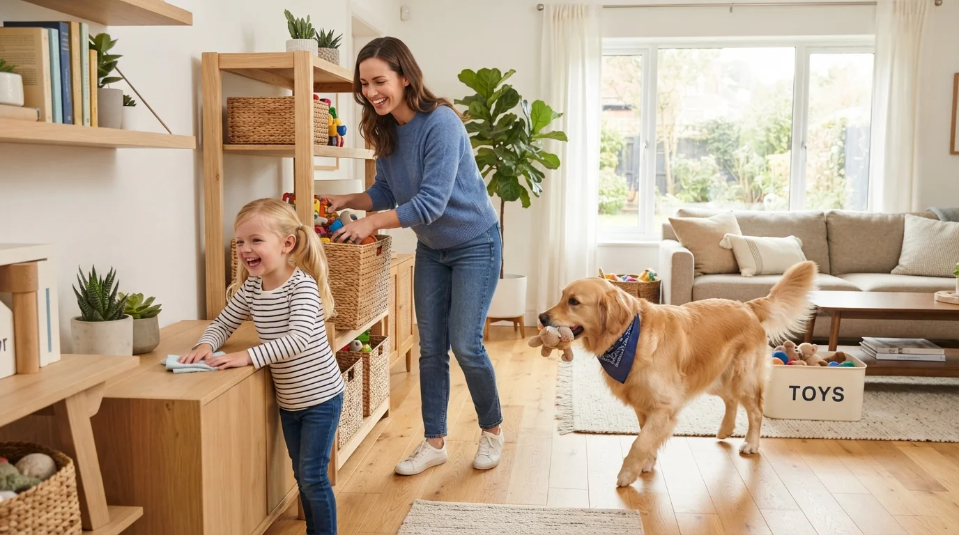 How to Keep Your Home Clean With Kids and Pets